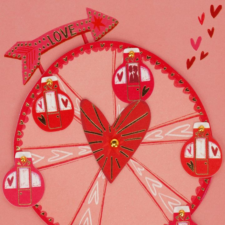 Glückwunschkarte mit Applikation - Greeting Card with Application