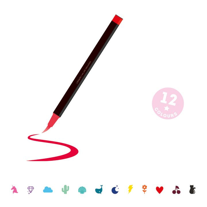 Set mit 12 Pinselstiften Bright Colours - Brush Markers