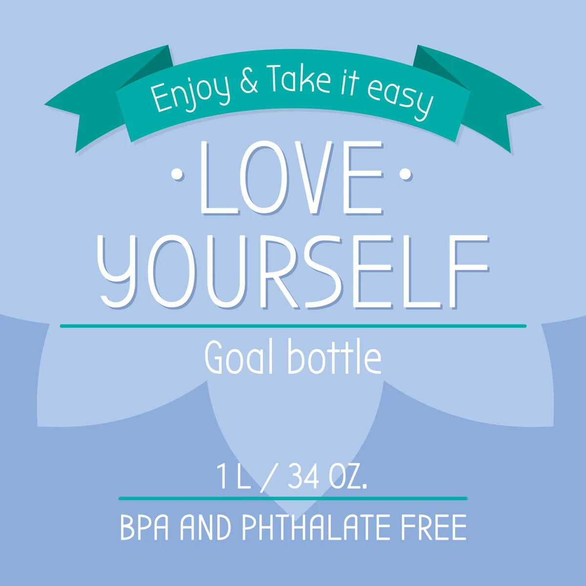 Motivations-Trinkflasche - Energy Boost - Love Yourself