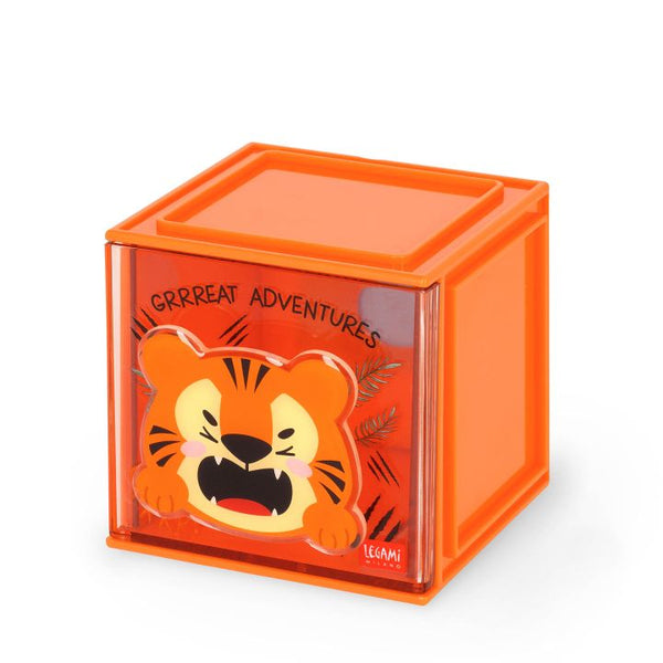CUTIE CUBE - ADJUSTABLE DESK ORGANISER - TIGER