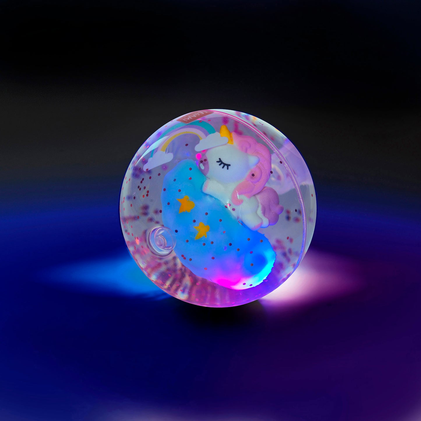 Leuchtender Flummi - Unicorn - Light-Up Bouncy Ball