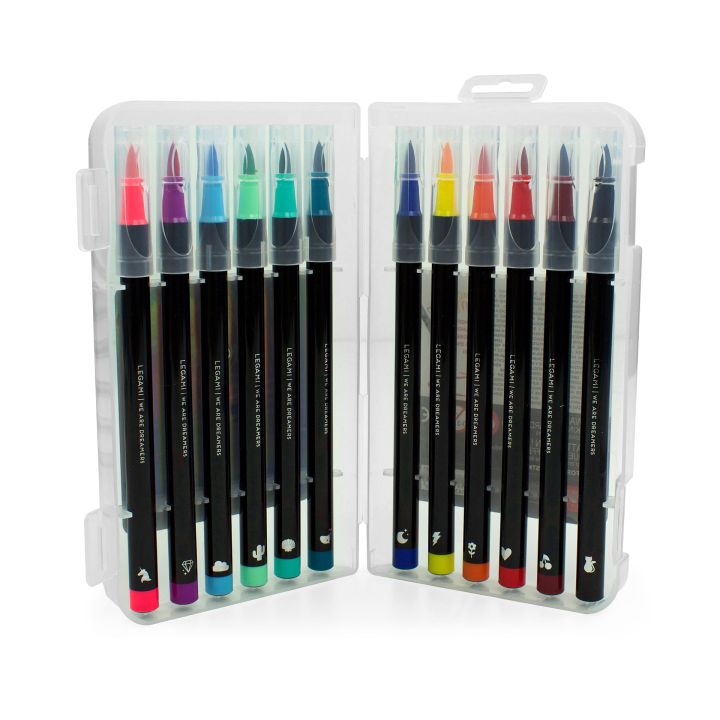 Set mit 12 Pinselstiften Bright Colours - Brush Markers