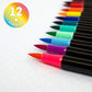 Set mit 12 Pinselstiften Bright Colours - Brush Markers