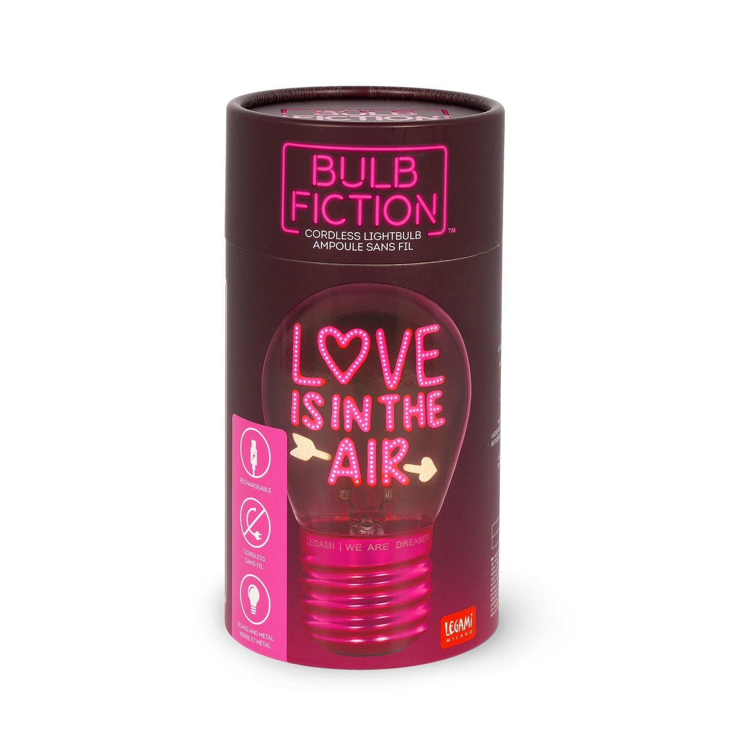 Deko-Tischlampe in Glühbirnenform - Love Is in the Air - Bulb Fiction