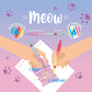 Set mit 6 Doppelspitzen-Textmarkern Kitty - Meow