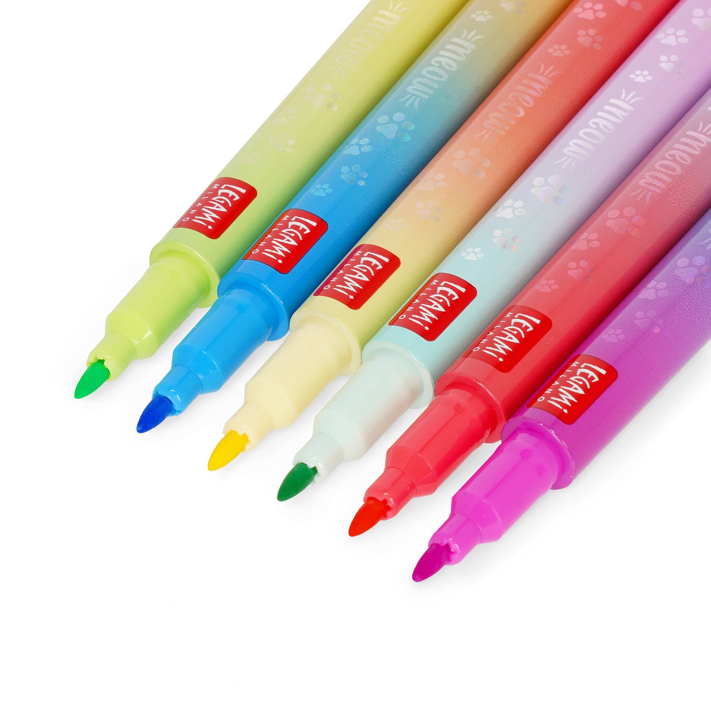 Set mit 6 Doppelspitzen-Textmarkern Kitty - Meow