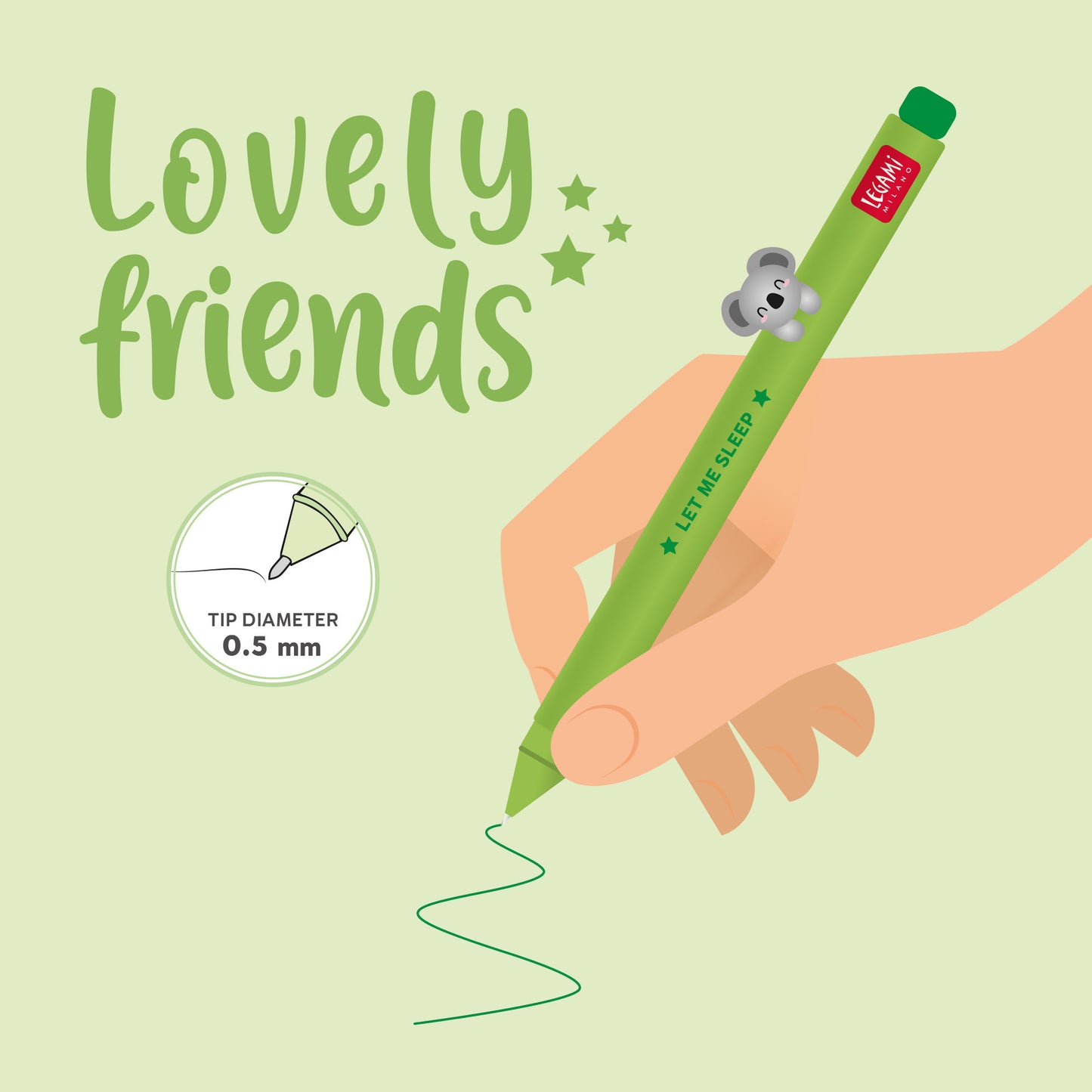 Gelstift mit Deko-Tierchen Koala „Let Me Sleep“ - Lovely Friends