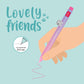 Gelstift mit Deko-Tierchen Kitty „Be Curious“ - Lovely Friends (Restyle)