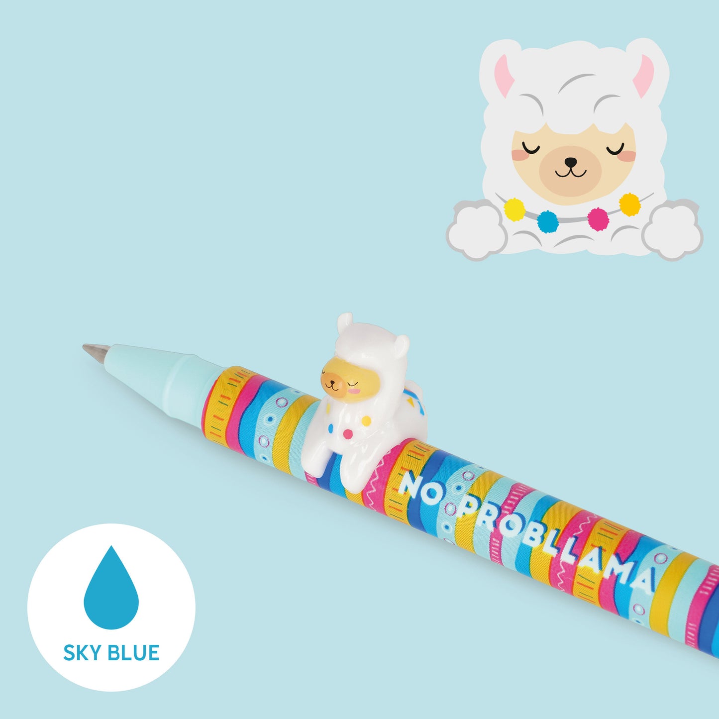 Gelstift mit Deko-Tierchen Llama „No Probllama“ - Lovely Friends (Restyle)