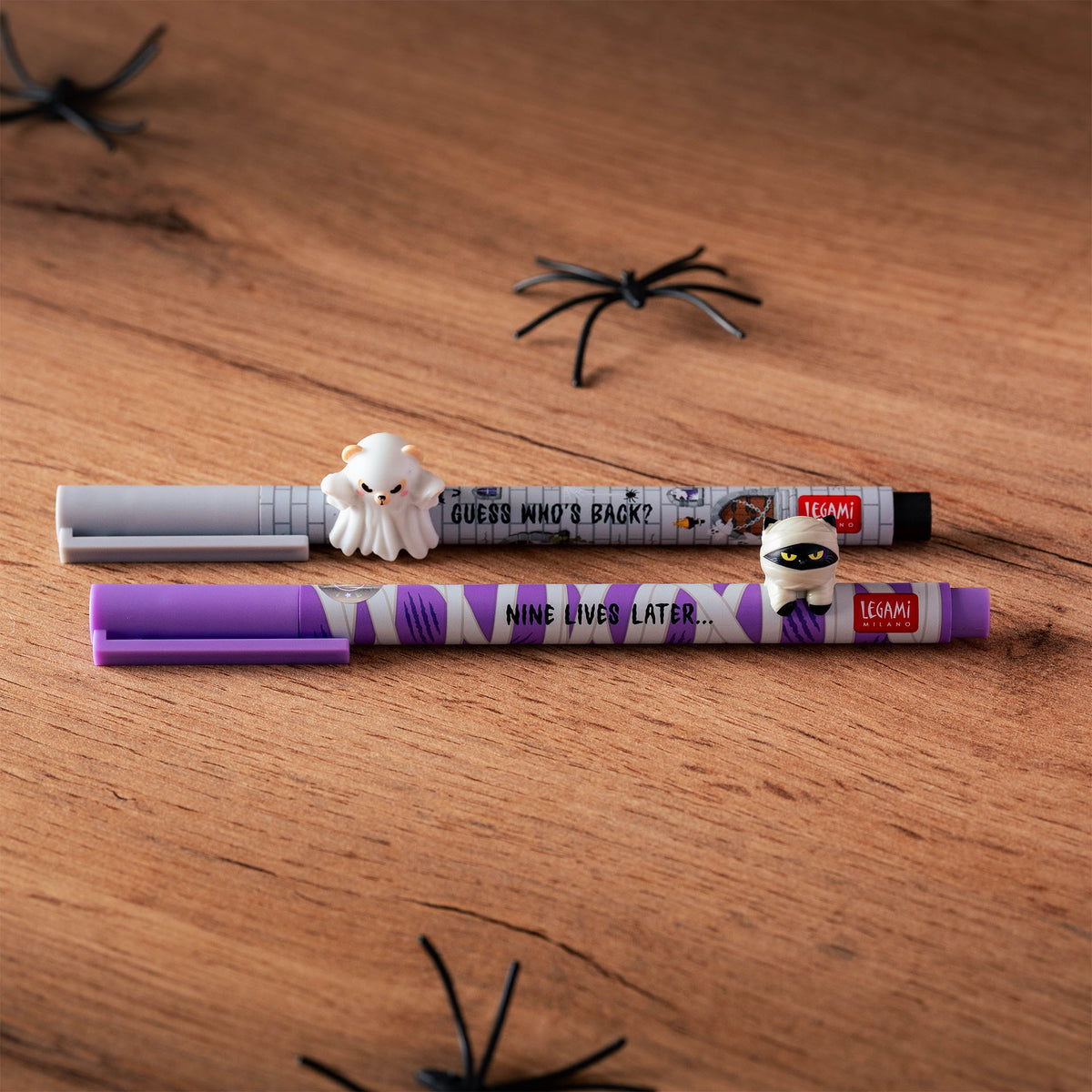 Legami Set mit 2 Gelstiften mit Deko-Figur - Lovely Friends - Spooky Party
