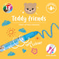 Set mit 12 Wachsstiften zum Drehen - Teddy Friends