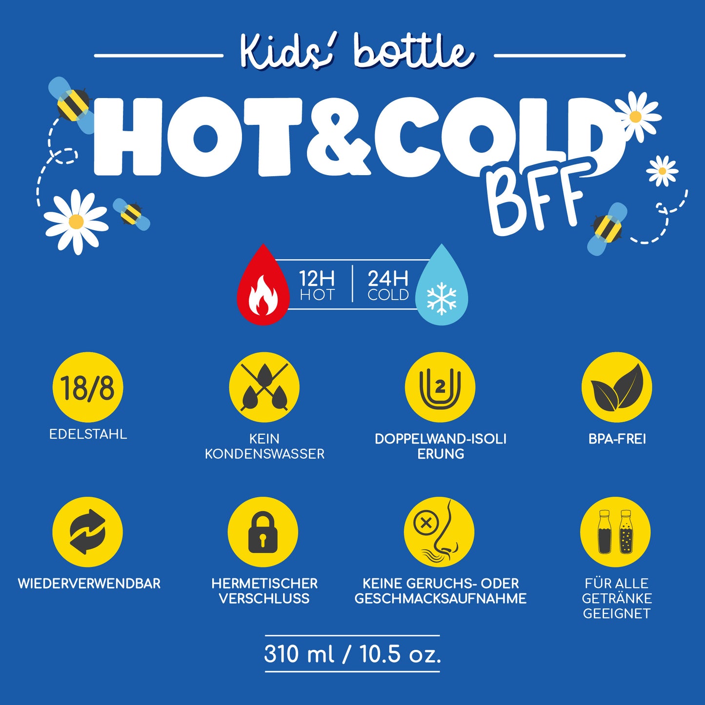 Thermosflasche für Kinder - Teddy Bear - Hot&Cold BFF