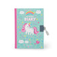 Geheimes Tagebuch mit illustriertem Hardcover und Vorhängeschloss - Unicorn - My Secret Diary