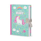 Geheimes Tagebuch mit illustriertem Hardcover und Vorhängeschloss - Unicorn - My Secret Diary