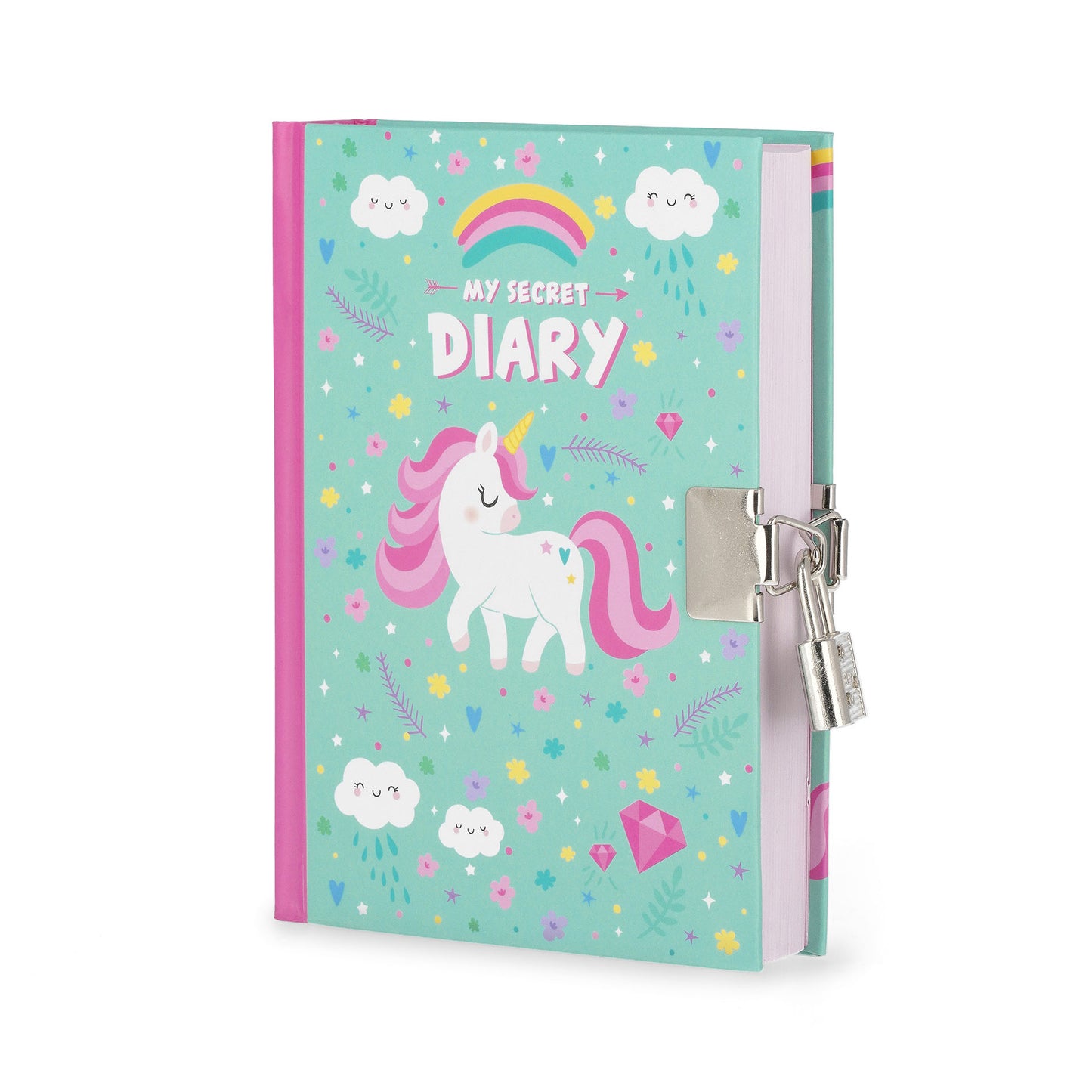 Geheimes Tagebuch mit illustriertem Hardcover und Vorhängeschloss - Unicorn - My Secret Diary