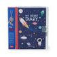 Geheimes Tagebuch mit illustriertem Hardcover und Vorhängeschloss - Space - My Secret Diary