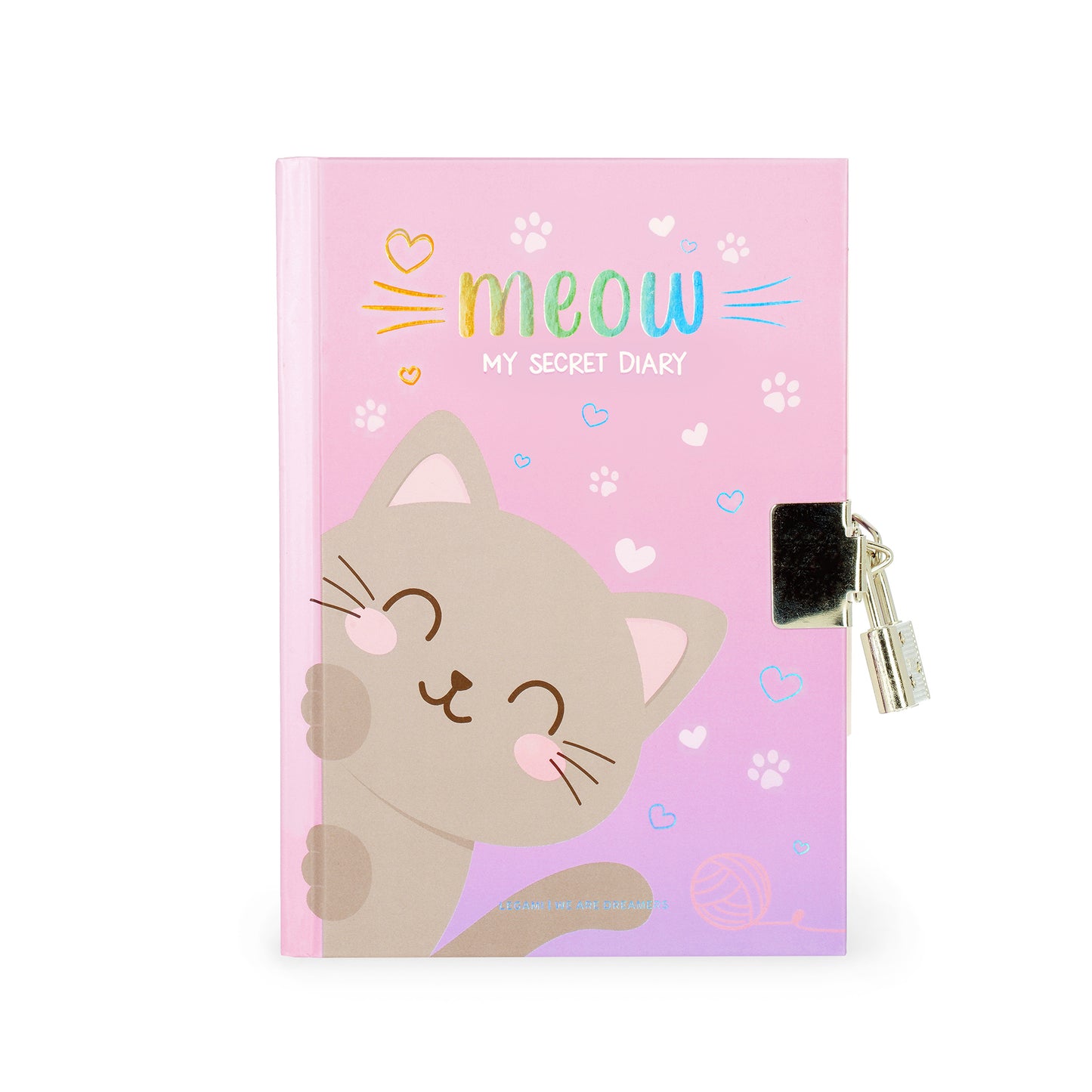 Geheimes Tagebuch mit illustriertem Hardcover und Vorhängeschloss - Kitty - My Secret Diary