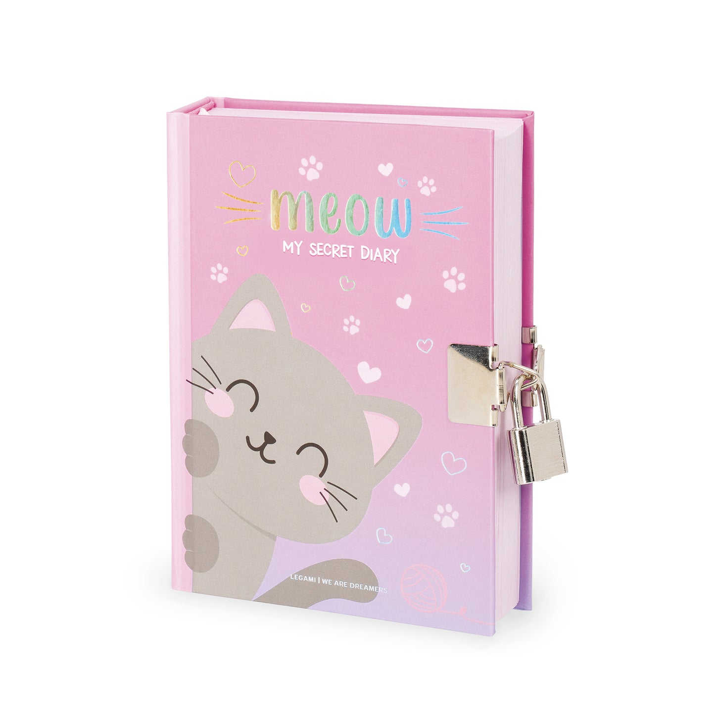Geheimes Tagebuch mit illustriertem Hardcover und Vorhängeschloss - Kitty - My Secret Diary