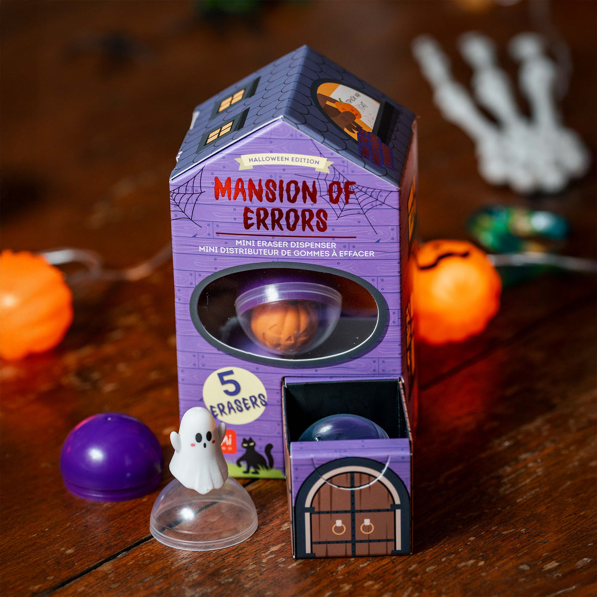 Legami Mini-Radiergummispender - Mansion of Errors