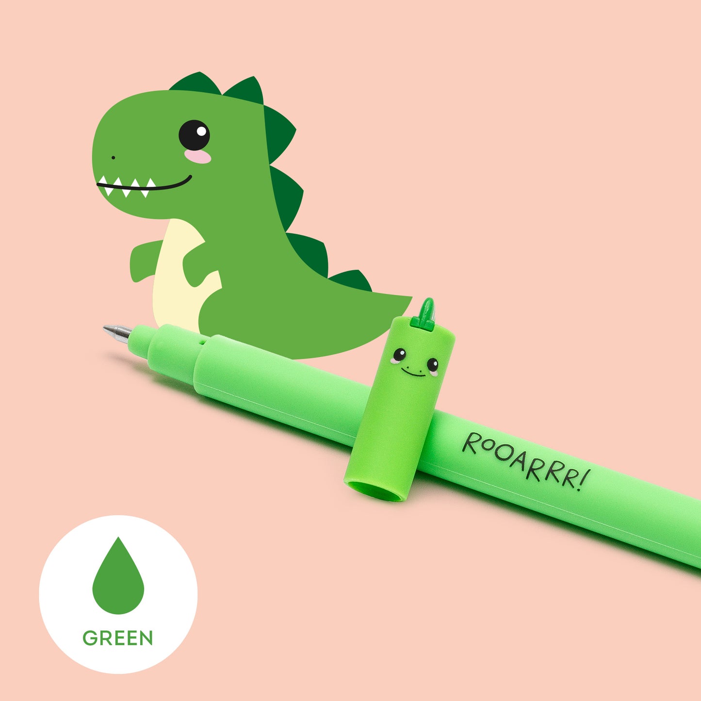 Löschbarer Gelstift Dino „Rooarrr!“ - Erasable Pen