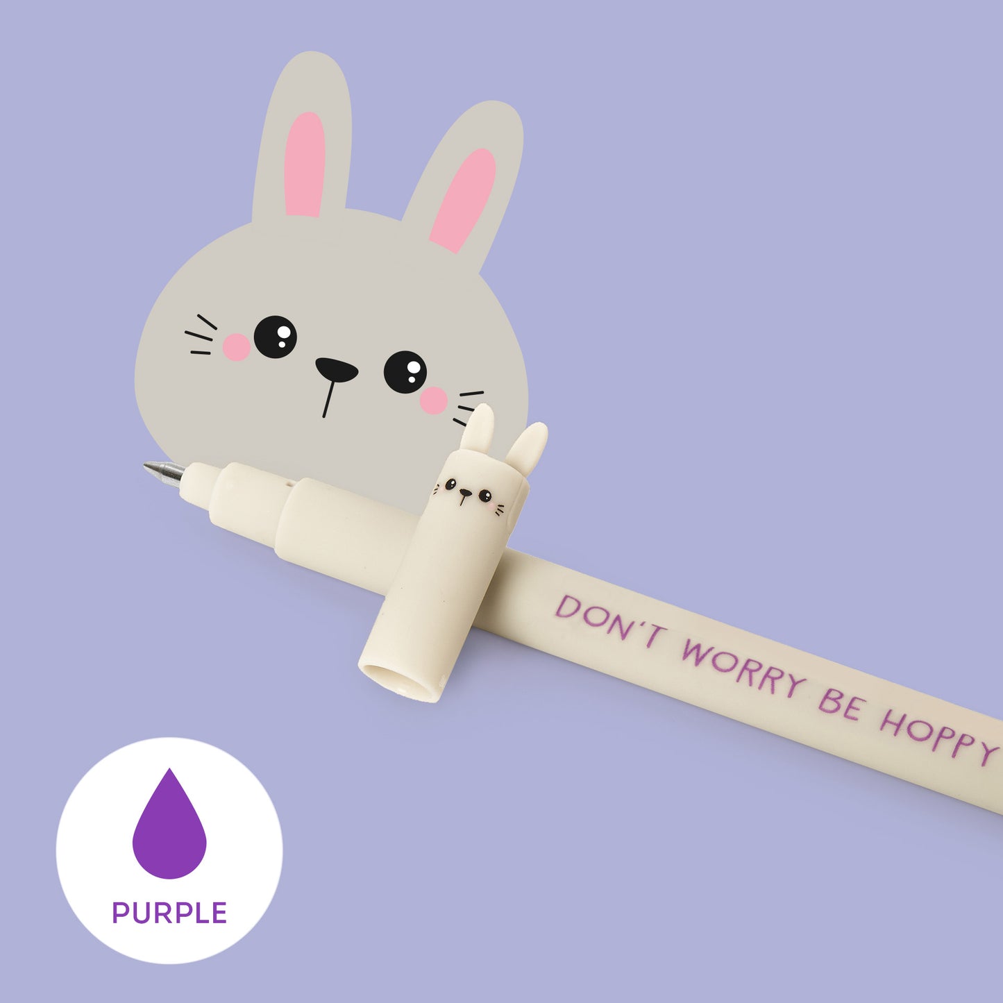 Löschbarer Gelstift Bunny „Don’t Worry Be Hoppy“ - Erasable Pen