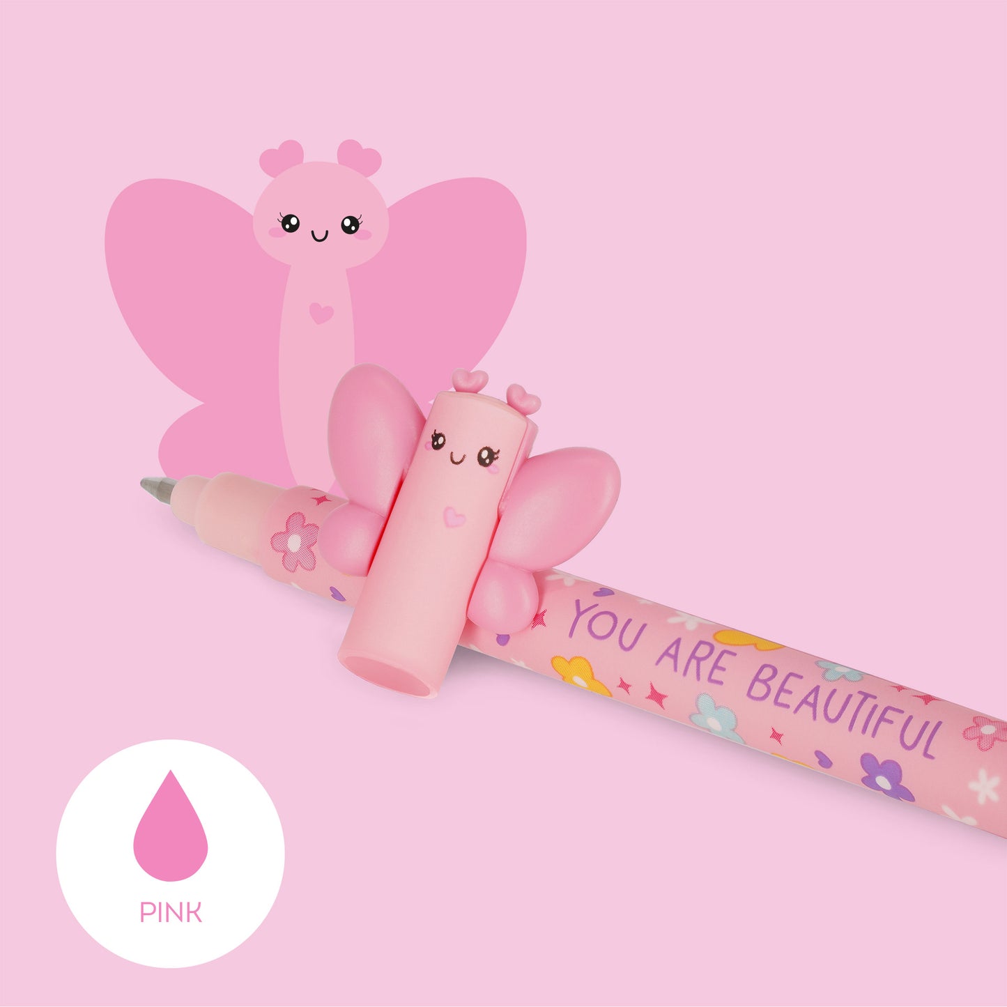 Löschbarer Gelstift Butterfly „You Are Beautiful“ - Erasable Pen