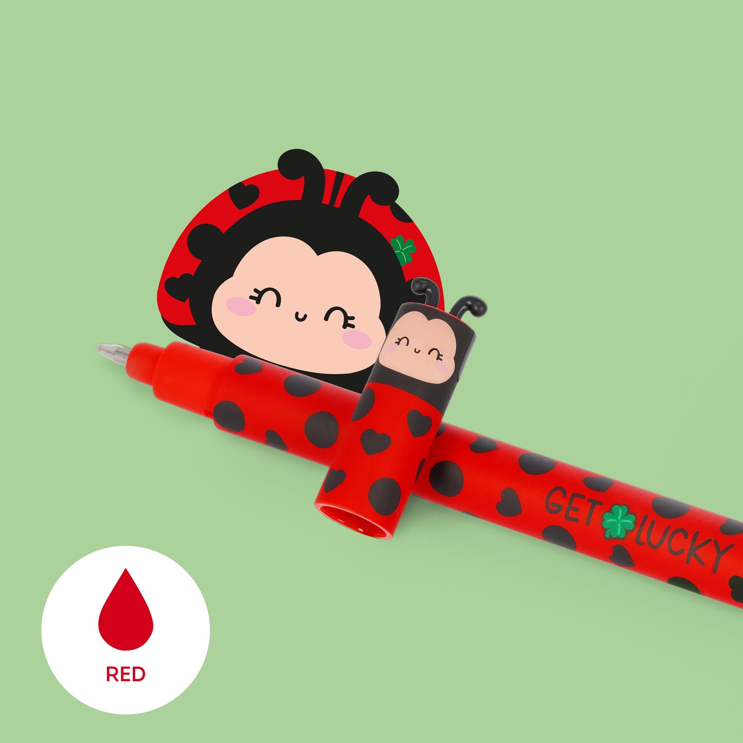 Löschbarer Gelstift Ladybug „Get Lucky“ - Erasable Pen