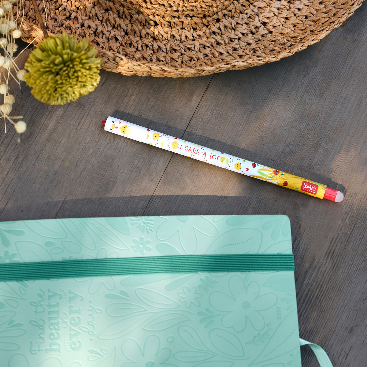 Legami Löschbarer Stift Hen „I Care a Lot“ - Erasable Pen