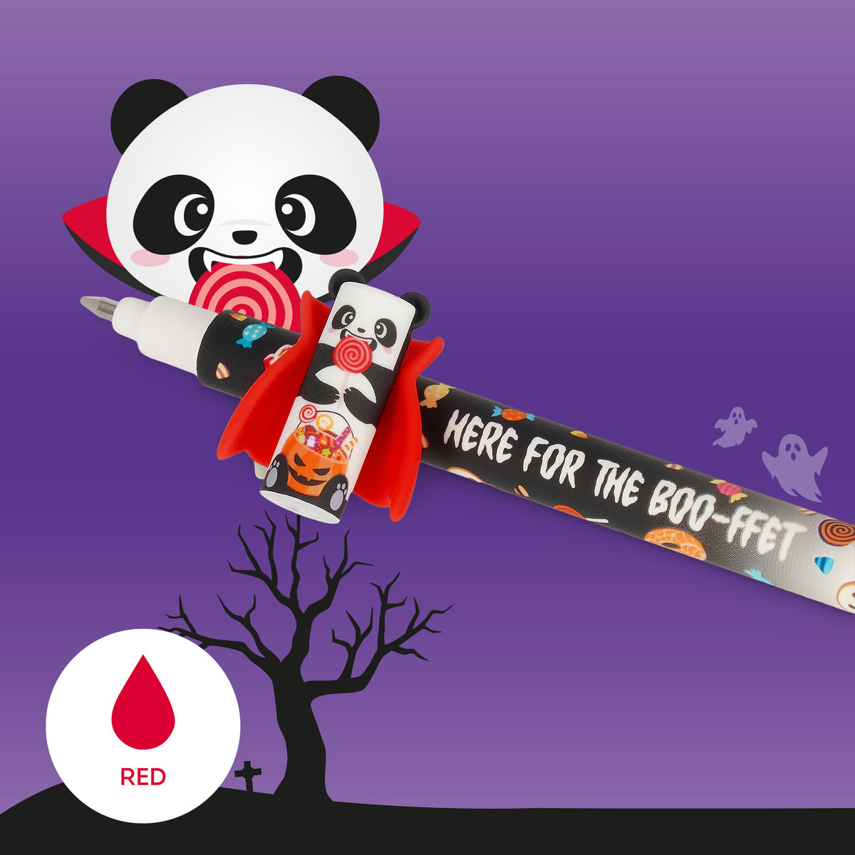 Legami Halloween Radierbarer Gelstift "Spooky Party" - Erasable Pen Blind Box max. Bestellmenge 3