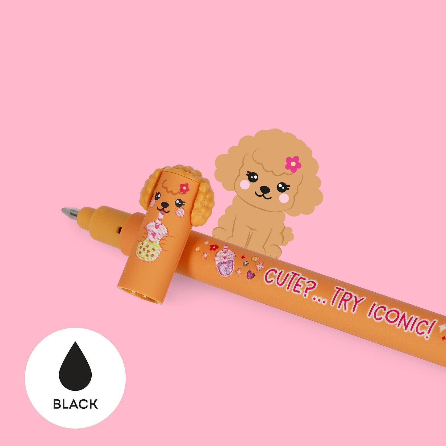 Set mit 3 Löschbaren Gelstiften - Erasable Pen - Fur-ever Friends - max. 3 Bestellmenge