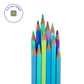 Set mit 12 Buntstiften Ocean Palette - Live Colourfully