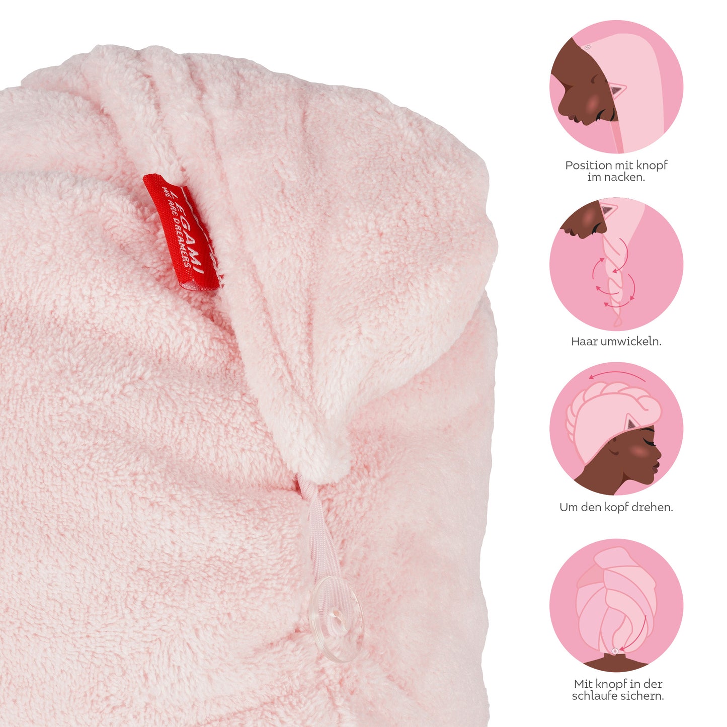 Turban-Handtuch für die Haare Kitty - Love my Hair
