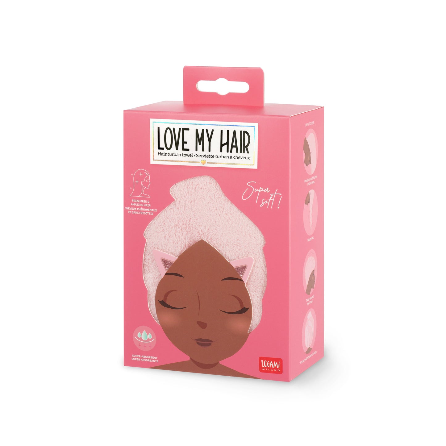 Turban-Handtuch für die Haare Kitty - Love my Hair