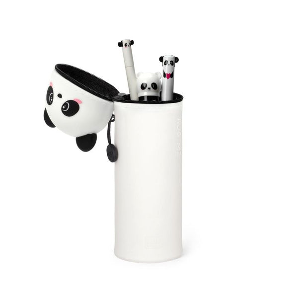 KAWAII - 2-IN-1 SILICONE PENCIL CASE - PANDA