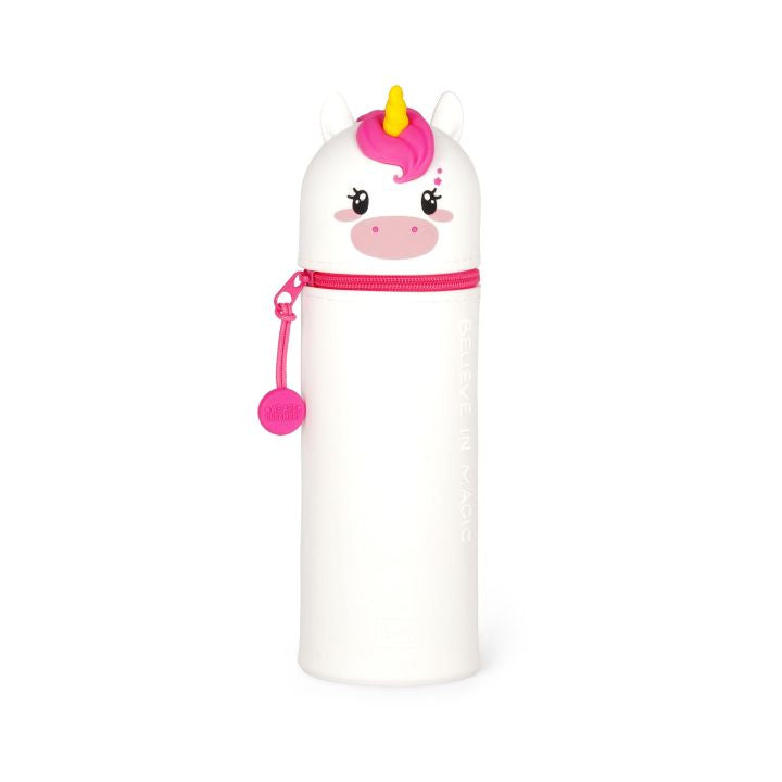 KAWAII - 2-IN-1 SILICONE PENCIL CASE - UNICORN