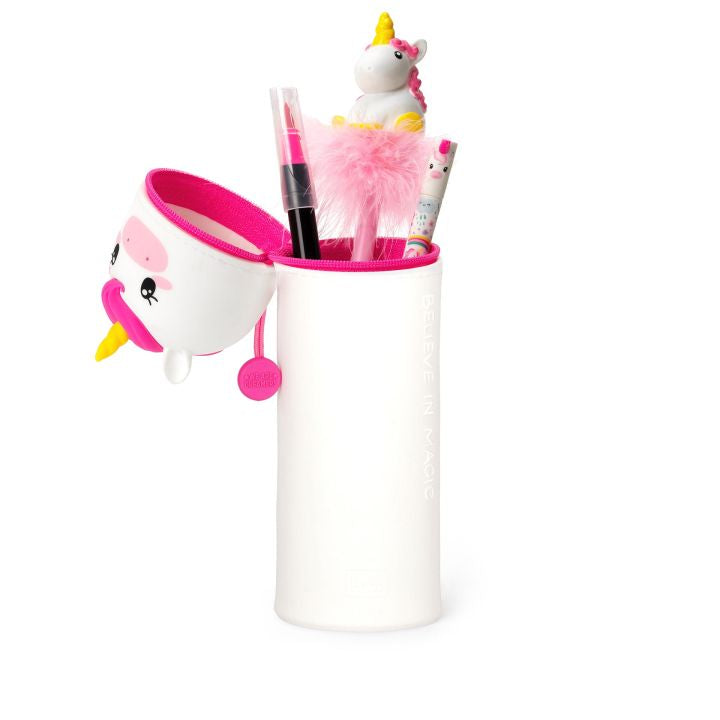 KAWAII - 2-IN-1 SILICONE PENCIL CASE - UNICORN