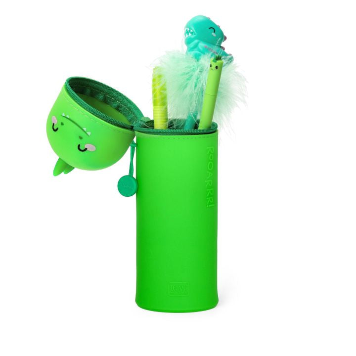 KAWAII - 2-IN-1 SILICONE PENCIL CASE - DINO