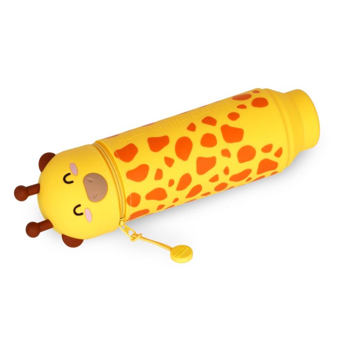 KAWAII - 2-IN-1 SILICONE PENCIL CASE - GIRAFFE