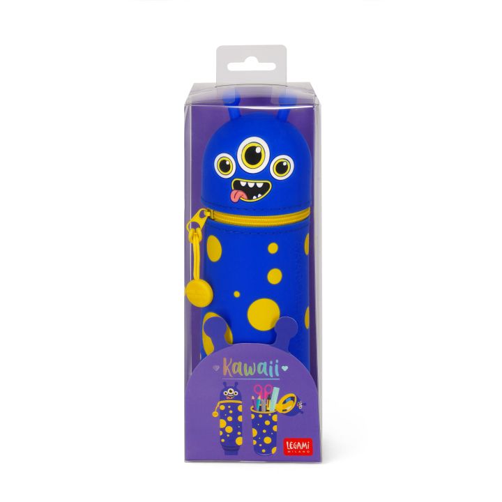 KAWAII - 2-IN-1 SILICONE PENCIL CASE - MONSTER