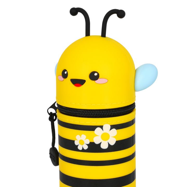 KAWAII - 2-IN-1 SILICONE PENCIL CASE - BEE