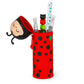 2-in-1 Silicone Ladybug "Get Lucky" Pencil Case