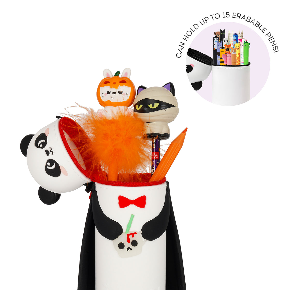 Legami 2-in-1-Federmäppchen aus Silikon Panda „Bam-Boo“ - Kawaii