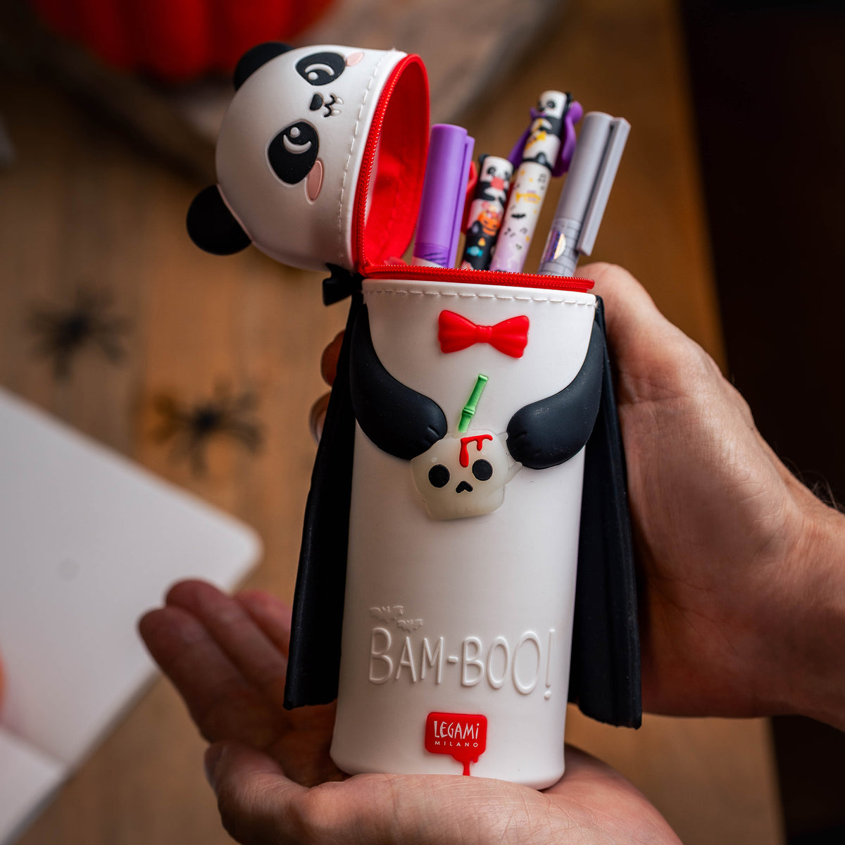 Legami 2-in-1-Federmäppchen aus Silikon Panda „Bam-Boo“ - Kawaii