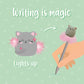 Leuchtender Kugelschreiber - Kitty - Writing is Magic