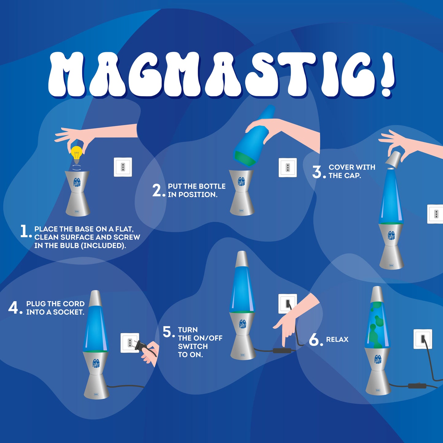 Lavalampe Silver - Magmastic!