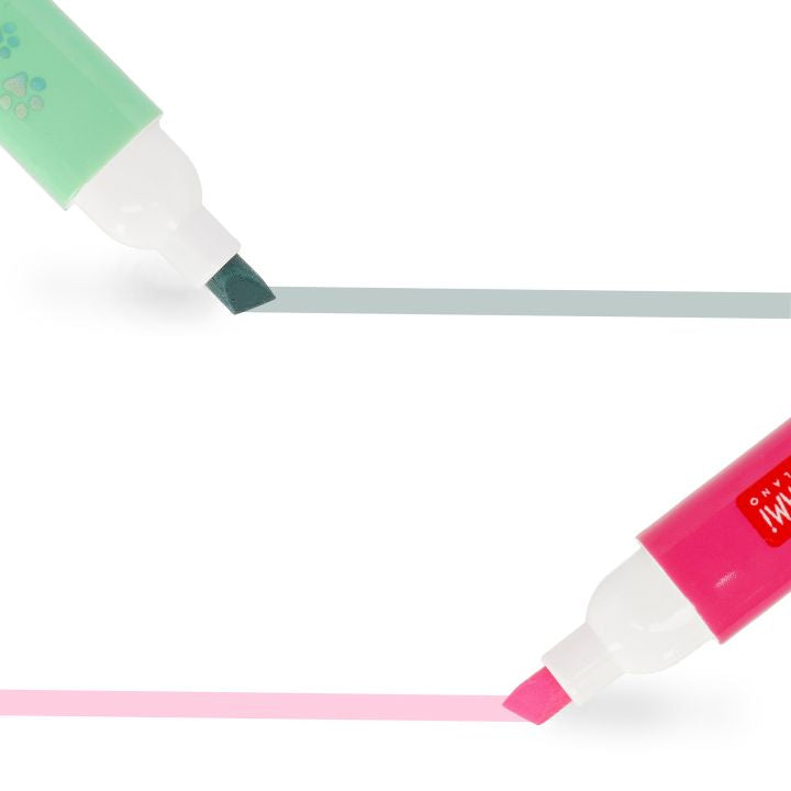 MEOW - 6 DUAL-TIP HIGHLIGHTERS - KITTY - MULTICOLOR INK