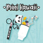 Münztasche mit Schlüsselanhänger Panda - Mini Kawaii