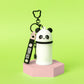 Münztasche mit Schlüsselanhänger Panda - Mini Kawaii
