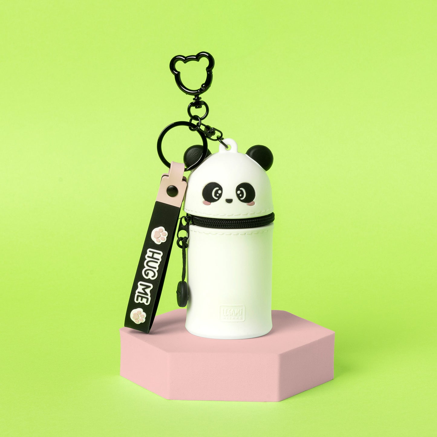 Münztasche mit Schlüsselanhänger Panda - Mini Kawaii