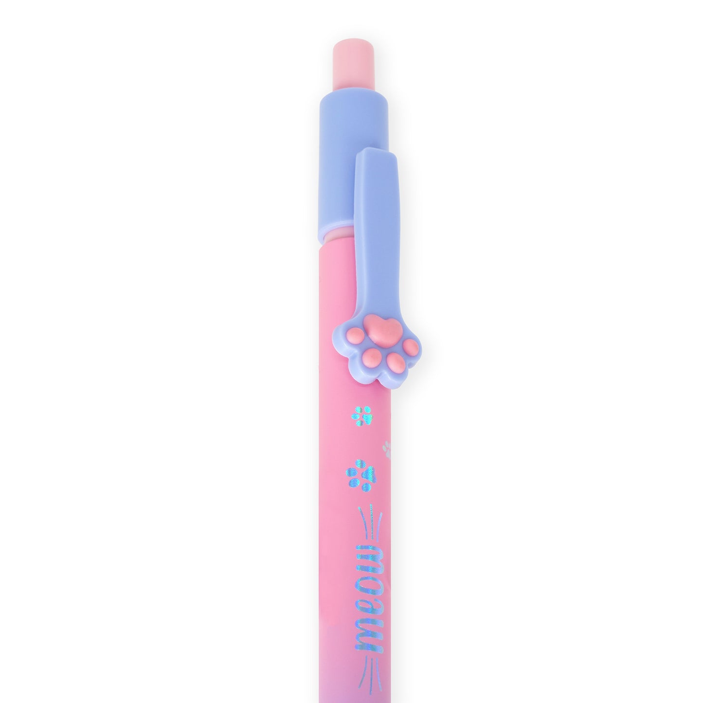 Kugelschreiber mit Kätzchenmotiv - Blaue Tinte - Meow